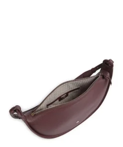 AIGNER Eliza S Hobo bag grained cow leather wine Hot