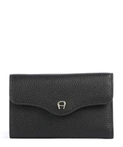 AIGNER Elsa RFID Wallet grained cow leather black Hot