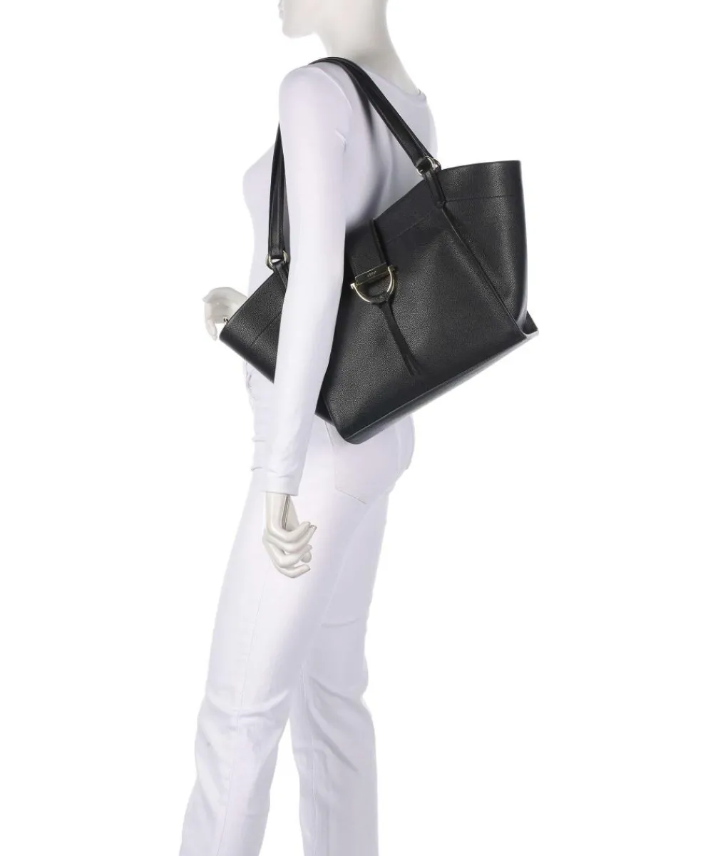 Abro Epson Temi Tote bag grained cow leather black Outlet