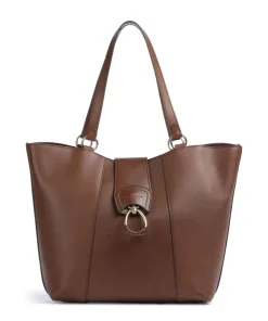 The Bridge Erica Tote bag fine grain cow leather dark brown Discount