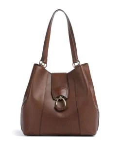 The Bridge Erica Tote bag fine grain cow leather dark brown Discount