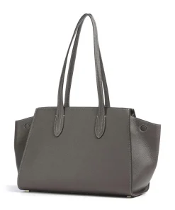 AIGNER Farah L Tote bag grained cow leather dark grey Discount