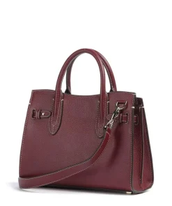 AIGNER Farah M Handbag grained cow leather dark red Clearance