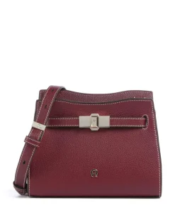 AIGNER Farah S Crossbody bag grained cow leather wine Sale