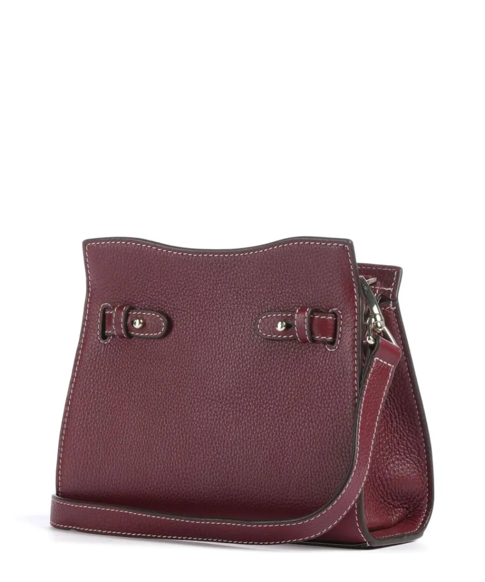 AIGNER Farah S Crossbody bag grained cow leather wine Sale