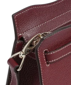 AIGNER Farah S Crossbody bag grained cow leather wine Sale