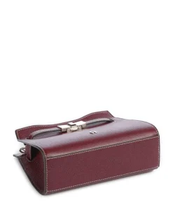 AIGNER Farah S Crossbody bag grained cow leather wine Sale