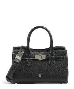AIGNER Farah S Handbag grained cow leather black Outlet