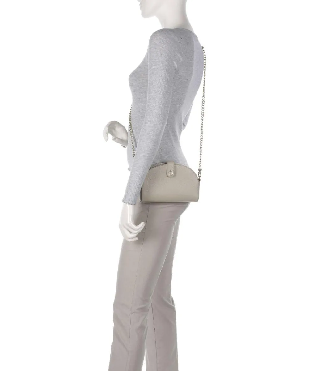 AIGNER Fashion Phone bag grained cow leather grey Online