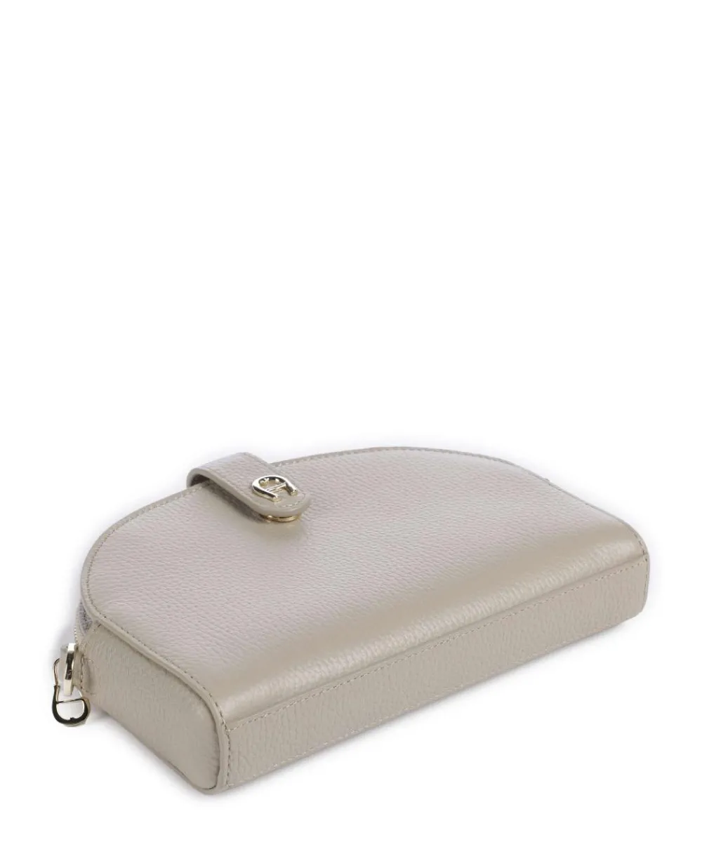 AIGNER Fashion Phone bag grained cow leather grey Online