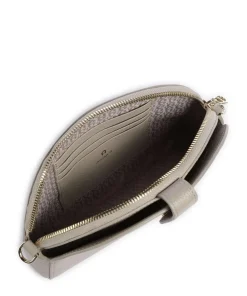 AIGNER Fashion Phone bag grained cow leather grey Online