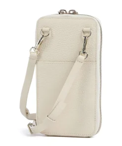 AIGNER Fashion Phone bag grained leather cream Clearance