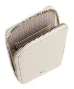 AIGNER Fashion Phone bag grained leather cream Clearance