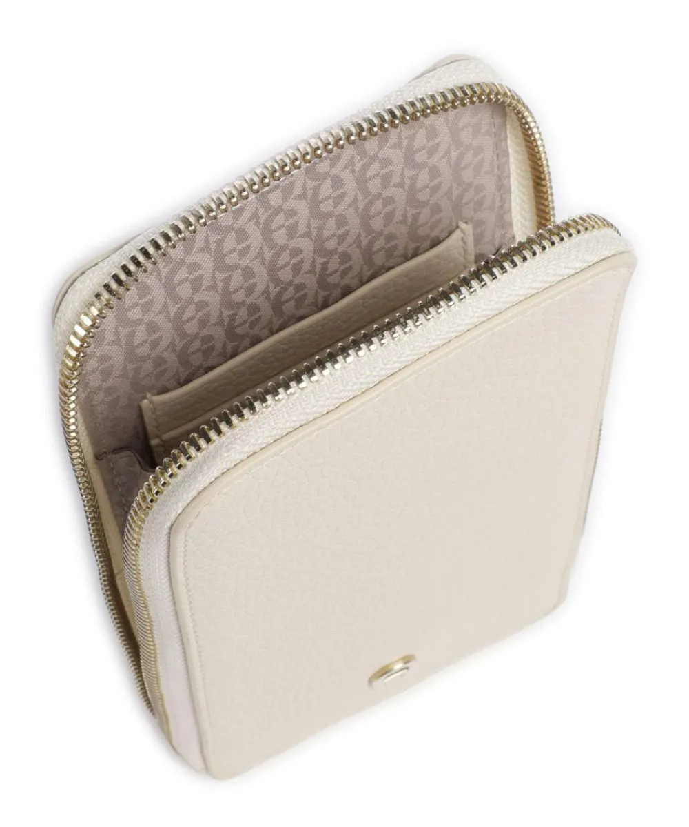 AIGNER Fashion Phone bag grained leather cream Clearance