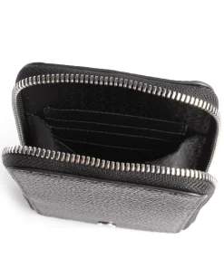 AIGNER Fashion Phone bag grained leather black Clearance