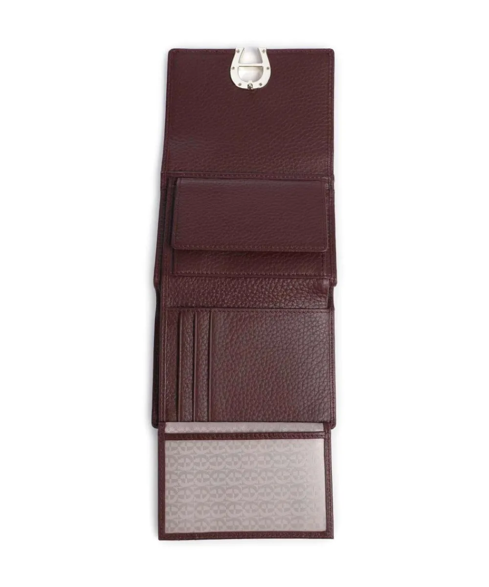 AIGNER Fashion RFID Wallet grained cow leather dark red Discount
