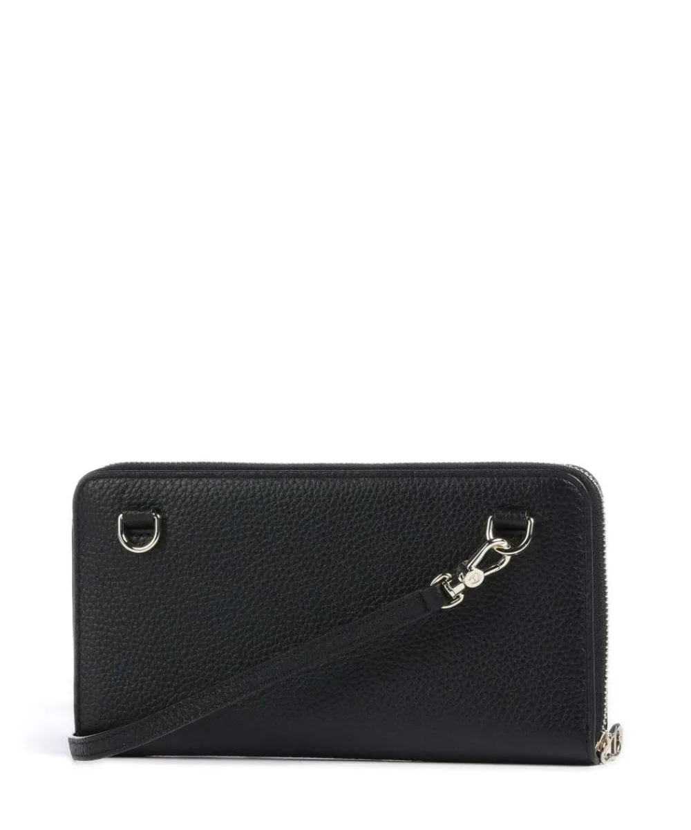 AIGNER Fashion Wallet grained leather black Discount
