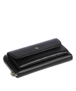 AIGNER Fashion Wallet grained leather black Discount