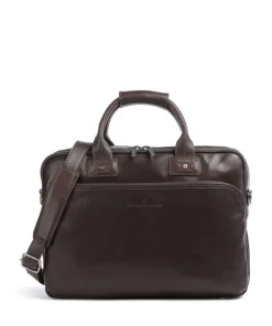 Castelijn & Beerens Firenze Briefcase 15″ grained leather dark brown Clearance