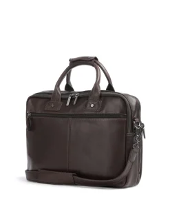 Castelijn & Beerens Firenze Briefcase 15″ grained leather dark brown Clearance