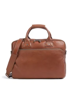 Castelijn & Beerens Firenze Briefcase 15″ grained leather light brown Hot