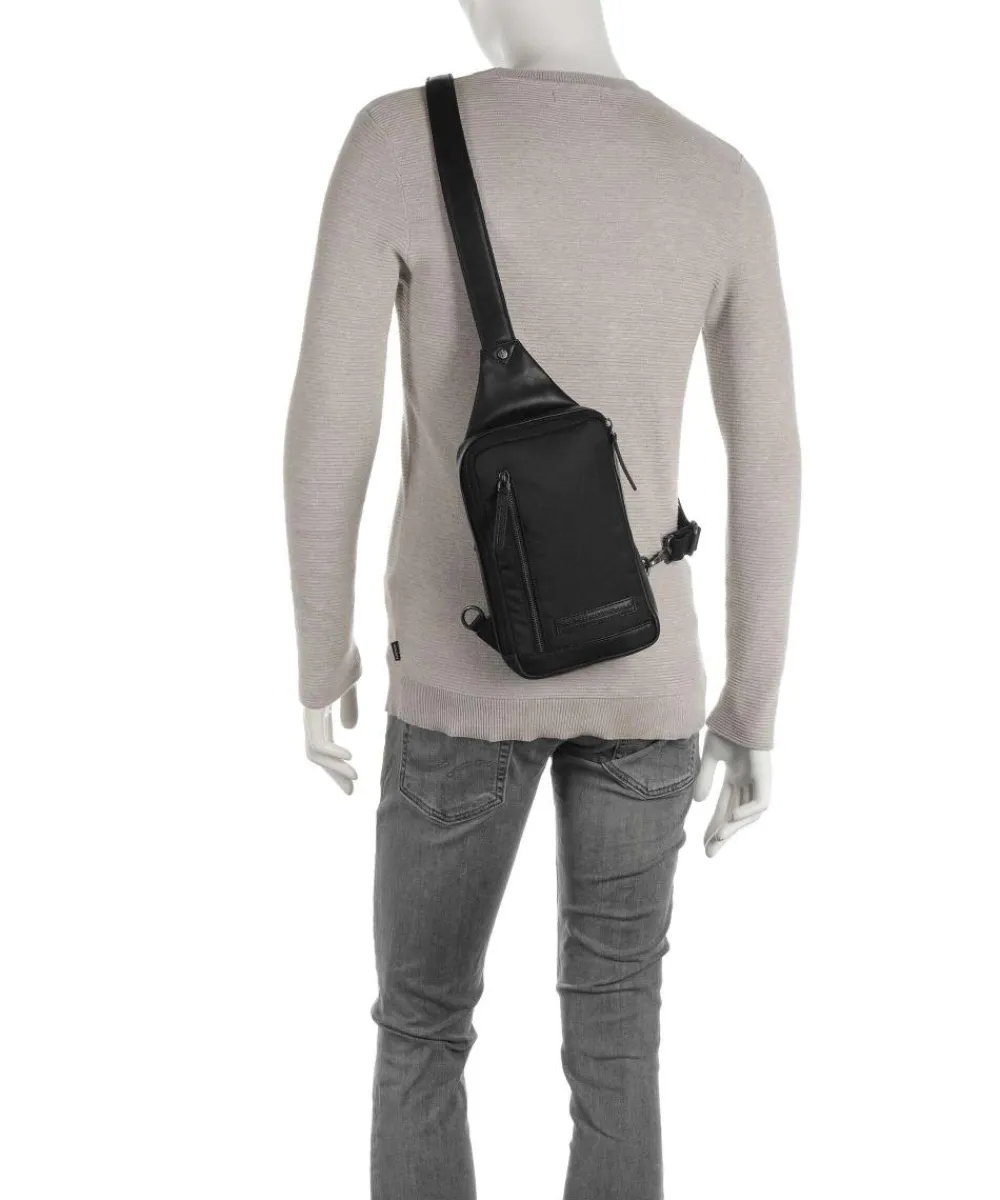 The Chesterfield Brand Fusion Salla Sling bag nylon, leather black Clearance