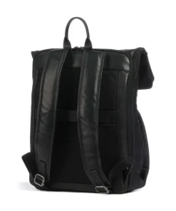 Clearance Fusion Trondheim Backpack 16″ recycled nylon, leather Laptop Backpacks|Daypacks