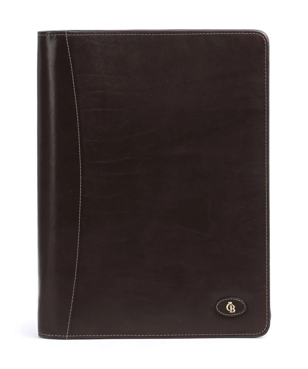 Castelijn & Beerens Gaucho A4 Rits Portfolio fine grain cow leather dark brown Online