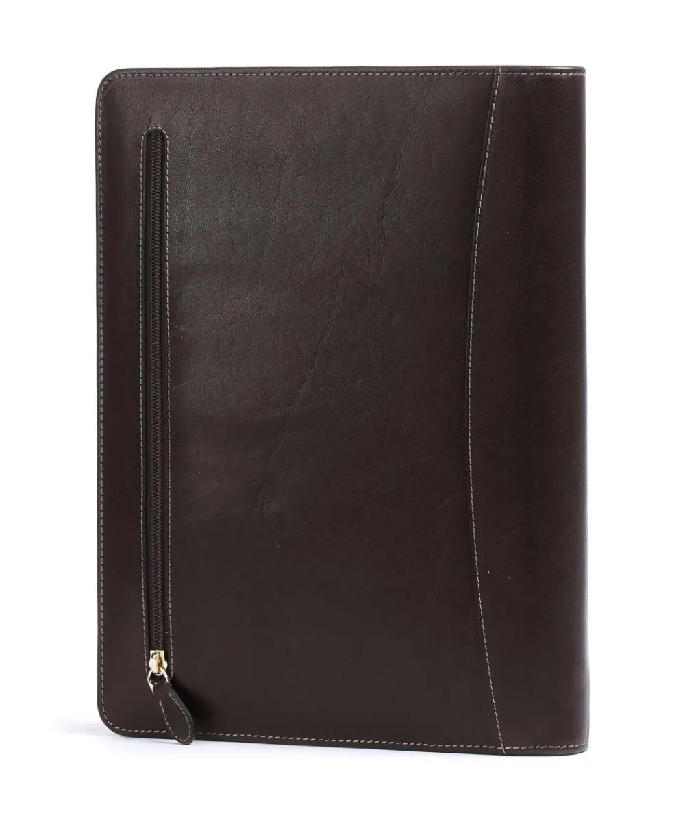 Castelijn & Beerens Gaucho A4 Rits Portfolio fine grain cow leather dark brown Online
