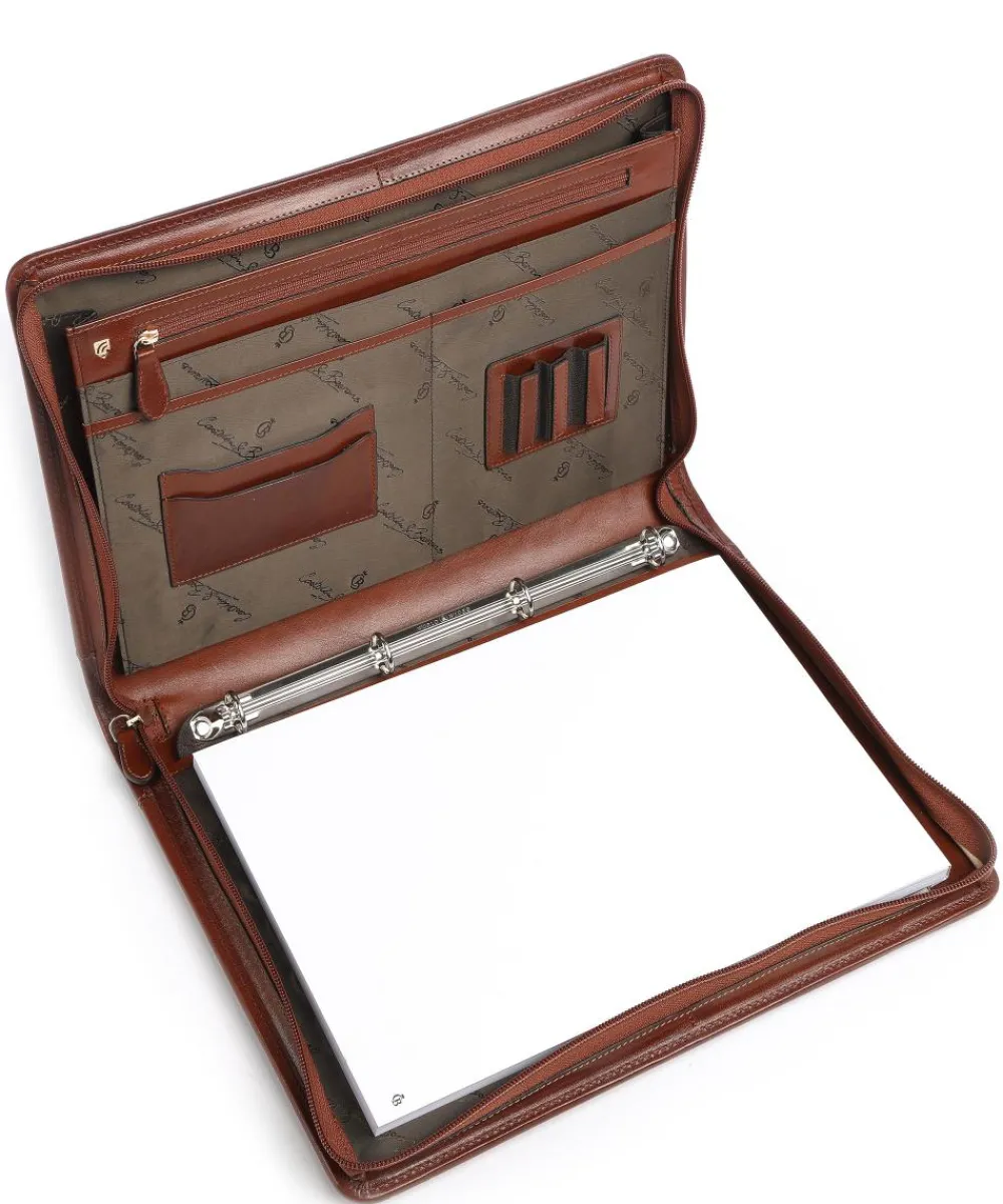 Castelijn & Beerens Gaucho A4 Rits Portfolio fine grain cow leather cognac Clearance