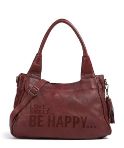 Taschendieb Wien Glücksbrücke 3 Shoulder bag grained cow leather wine