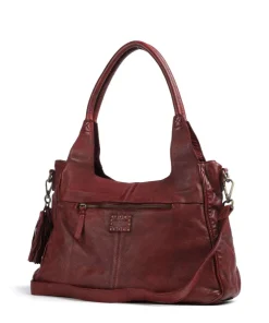 Taschendieb Wien Glücksbrücke 3 Shoulder bag grained cow leather wine