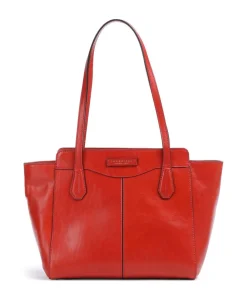 The Bridge Gloria Tote bag cow leather red New