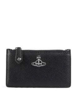 Vivienne Westwood Grain Slim Credit card holder imitation leather black Hot