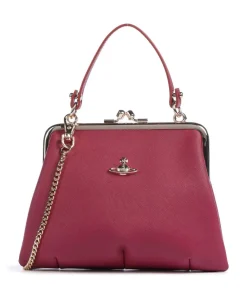 Vivienne Westwood Granny Frame Saffiano Crossbody bag imitation leather dark red Sale