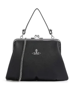 Vivienne Westwood Granny Frame Saffiano Crossbody bag imitation leather black New
