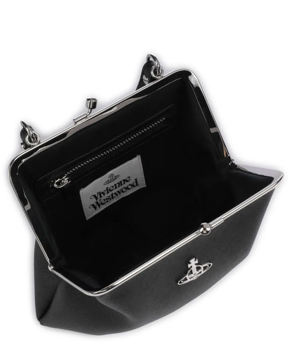 Vivienne Westwood Granny Frame Saffiano Crossbody bag imitation leather black New