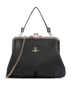 Vivienne Westwood Granny Frame Saffiano Crossbody bag imitation leather black Best