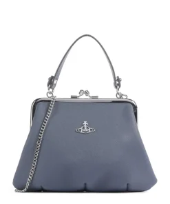 Vivienne Westwood Granny Frame Saffiano Handbag imitation leather blue-grey
