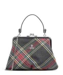 Discount Granny Frame Saffiano Printed Handbag imitation leather Handbags|Crossbody Bags