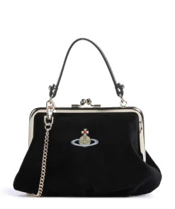 Vivienne Westwood Granny Frame Velvet Crossbody bag velvet fabric black