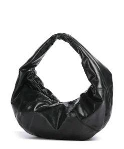 Hot Greta Icon Crinkle Hobo bag fine grain cow leather Shoulder Bags|Hobo Bags