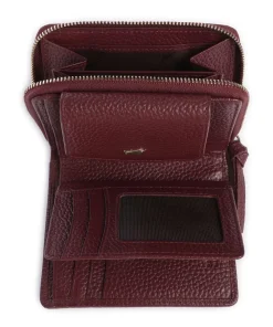 Braun Büffel Hanna Wallet grained leather wine New