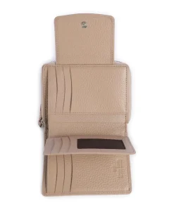Braun Büffel Hanna Wallet grained leather cream Discount