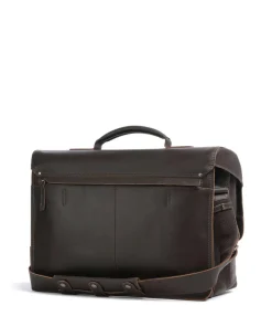 Aunts & Uncles Hunter Big Finn Briefcase 15″ buffalo leather dark brown Sale