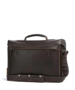 Aunts & Uncles Hunter Finn Briefcase 14″ buffalo leather dark brown Best