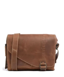 Aunts & Uncles Hunter Medium Judd Messenger bag buffalo leather tan Clearance