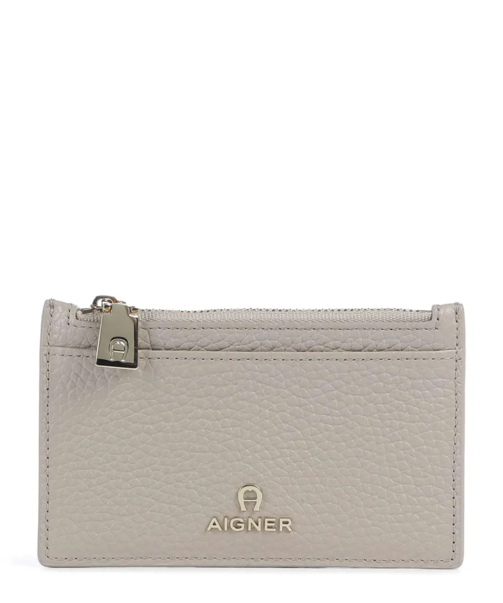 AIGNER Ivy Credit card holder grained cow leather beige Best