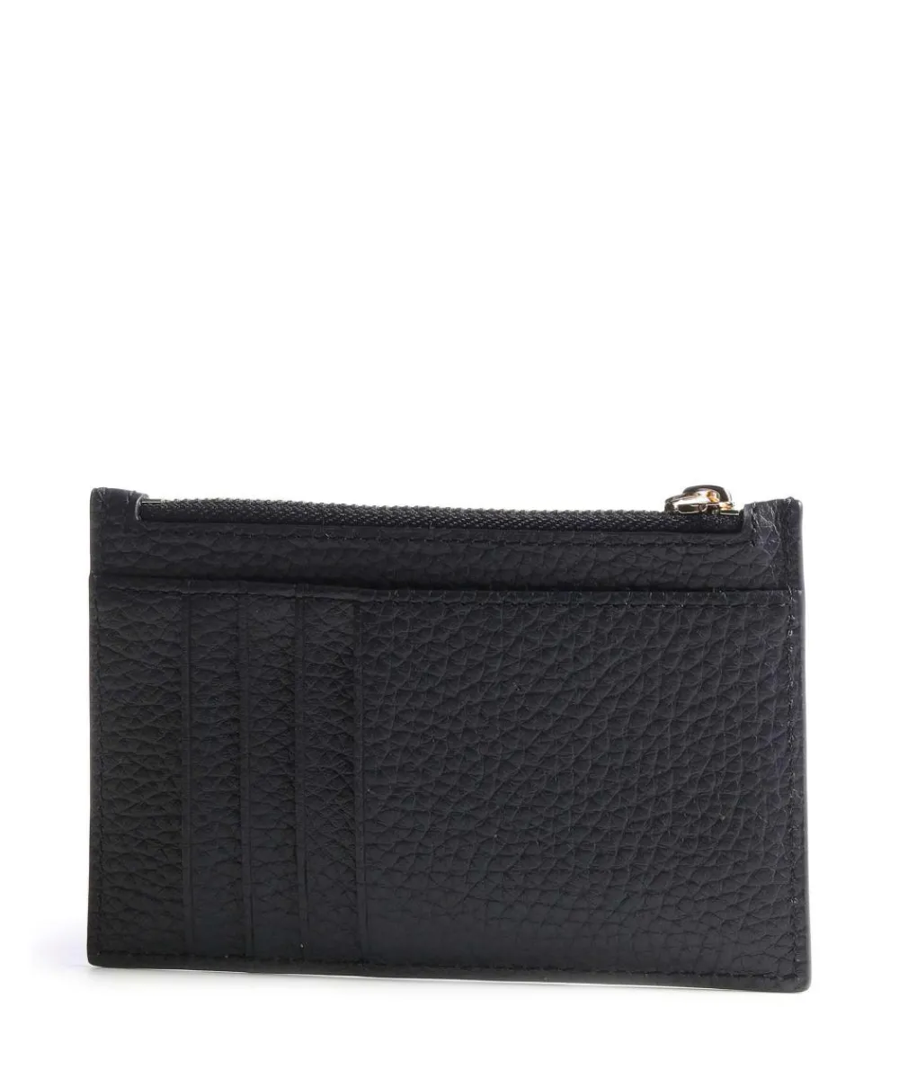 AIGNER Ivy Credit card holder grained cow leather dark blue Discount