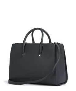 AIGNER Ivy L Handbag grained cow leather dark blue Best